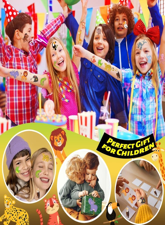 winthrop 240 Pcs Bulk Animal Temporary Tattoos for Kids, Individually Wrapped Safety Waterproof Tattoos, Best Choice for Jungle Animals Birthday Party Classroom Matching Game, 60 Designs - Image 4